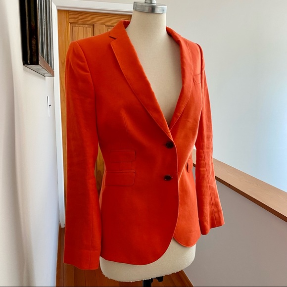 Vintage viscous summer fitted jacket. - Picture 5 of 8